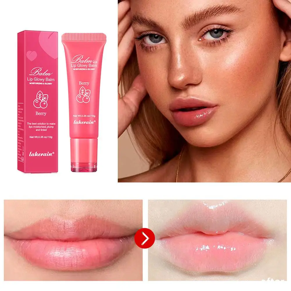 Cute Fruit Lip Balm yellow peache Lipstick Lasting Moisturizing Lip Plump Care Discoloration Lip Bright Line Oil Jelly Lip M4N7