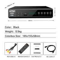 Atsc Terrestrial HD Digital Receiver ATSC T Dolby Ac3 TV Receiver Tuner For USA Mexico Canada Korean 2