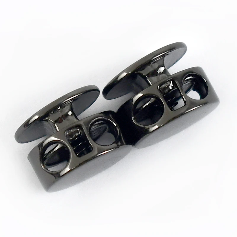 10 Stuks Zwarte Koordstoppers - 7mm Cord Lock Met Één Gat - Snelsluiting Voor Kleding En Accessoires