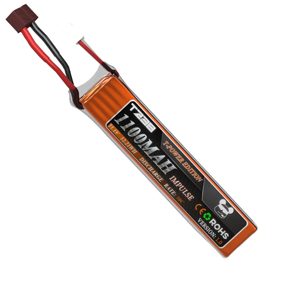 T238 IMPULSE 11.1v Battery for Water Gun 1100/1400mAh，30C battery for BB Airsoft Parts 2