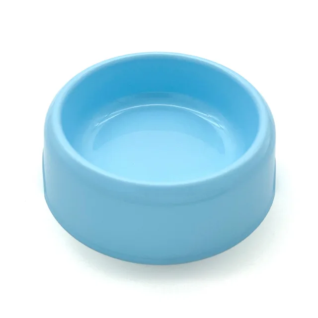 Solid Color Pet Bowls Candy-Colored Lightweight Plastic Single Bowl Small Dog Cat Pet Bowl Pet Feeding Water Bowl 6