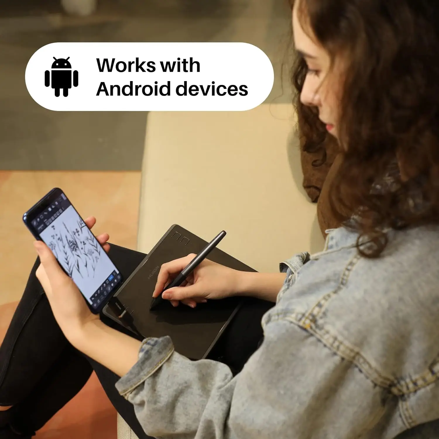 HUION HS64 6x4 Inches Graphic Drawing Tablets Phone Tablet