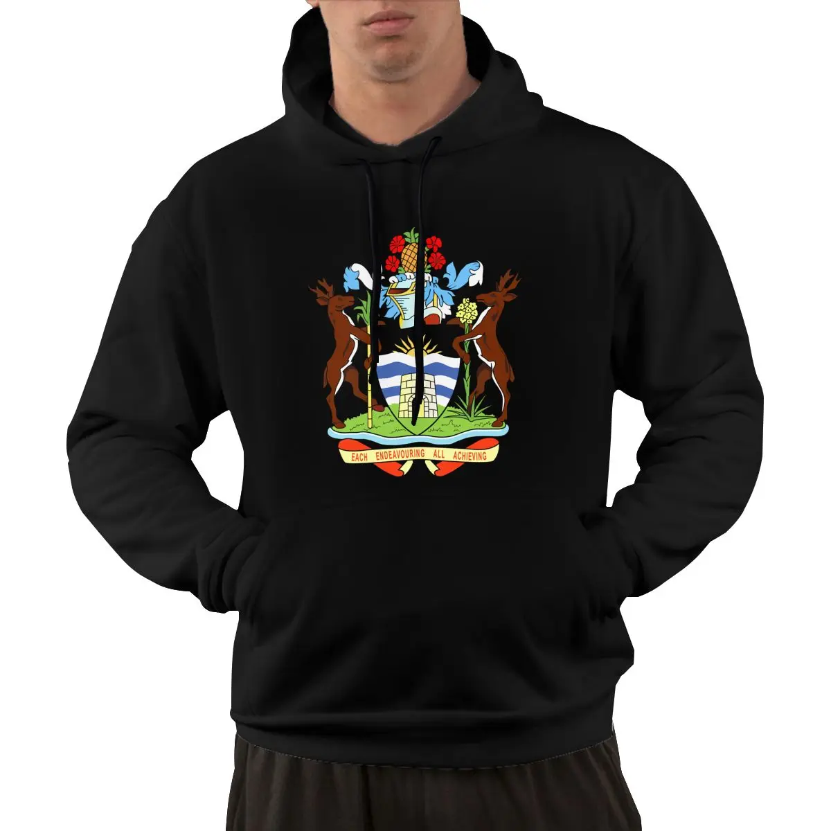 

95% Cotton Emblem Of Antigua And Barbuda Country Flag Warm Winter Pullover Hoodie Men Women Unisex Hip Hop Style Sweatshirt