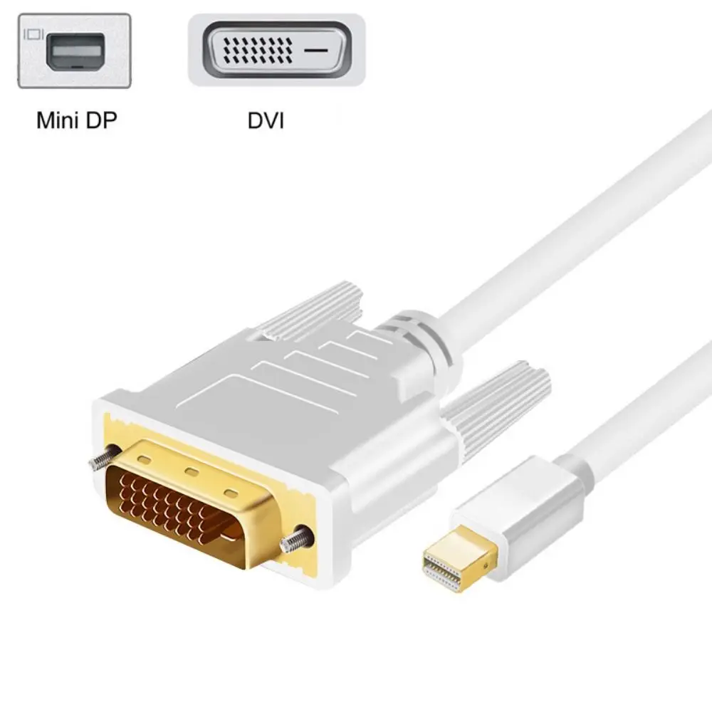 Per Adattatore Per Laptop Thunder-Bolt Port Hdtv Mini Dp A Dvi Cable Cavo Video Mini Displayport A Dvi Converter Line