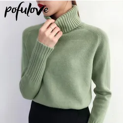 Women's Sweater Turtleneck Trending Sweater 2023 New Fashion Top Autumn and Winter Korean Pullover Women's Pullover Knitwear