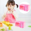 Simulation Toys Mini House Scene Decor Miniature Kids Microwave Oven Model Plastic Educational Plaything Toddler 6