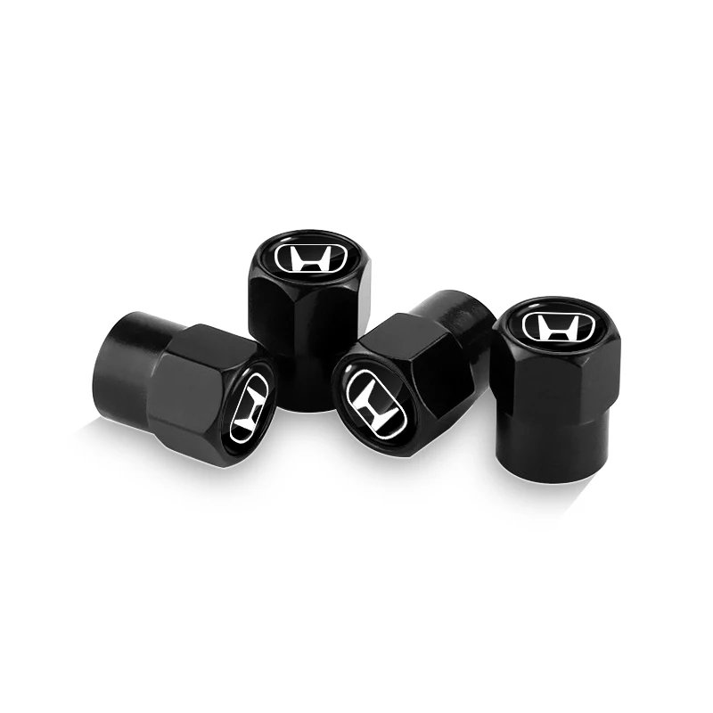 New 4Pcs Car Wheel Tire Valve Caps Air Stem Covers Accessories For Honda Civic Fit Jazz Accord Pilot Passport CRV BRV HRV S55a5b9fd373645c39a88e254eeee45963