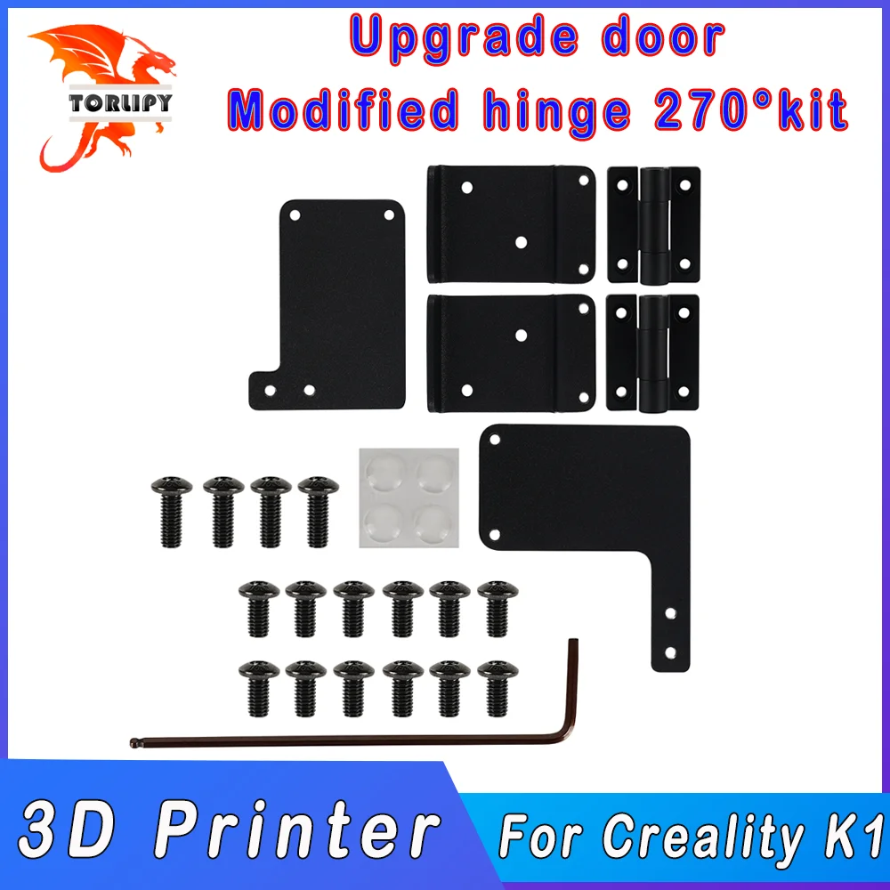 For creality K1 Upgrade door Modified hinge 270°kit 3D printer