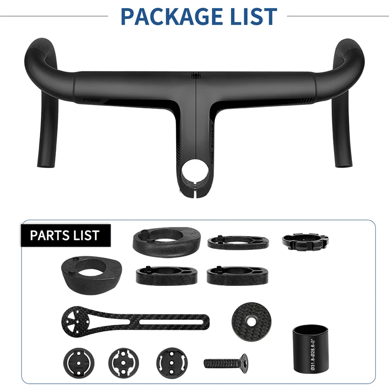 FIRE SPIDER Full Carbon Road Bike Handlebar All Hidden Integrated