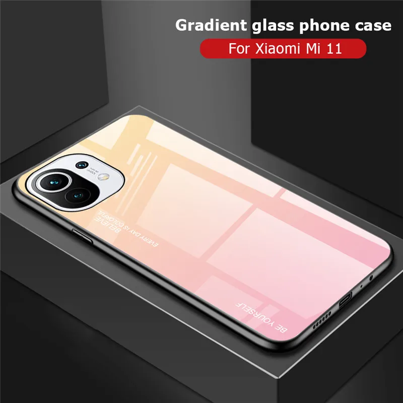 Yerebel Funda para Xiaomi Mi 11 Lite 5G/11 Lite 5G NE/Mi 11 Youth Case con  protector de pantalla de vidrio templado, anillo de metal [soporte