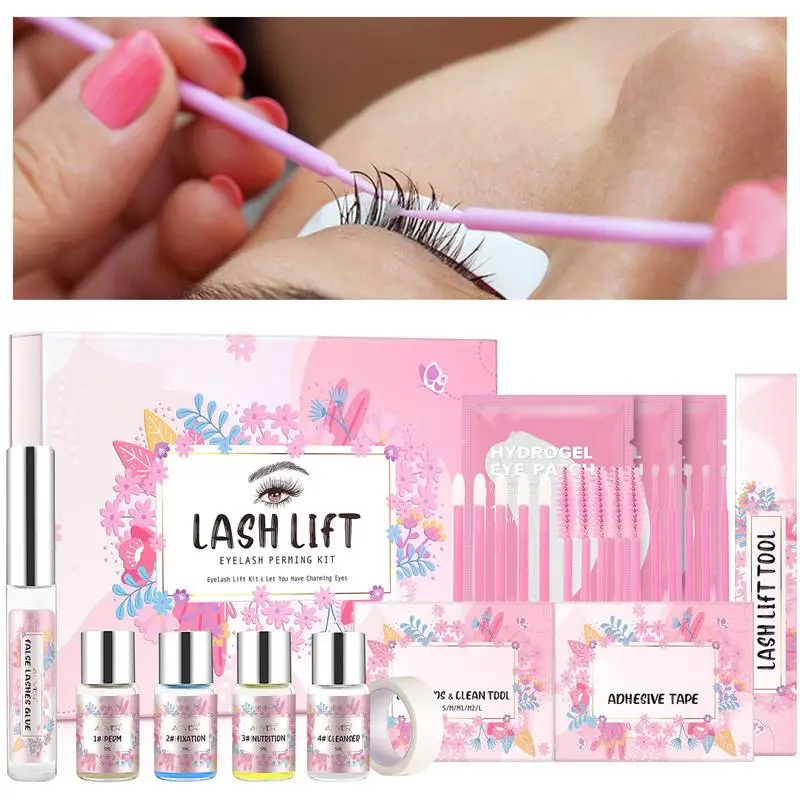 

Lash Lift Kit Professional Semi Permanent Curling And Lifting Eyelash Brow Perm Eyebrow Lamination List Long Lasting 6-8 Weeks