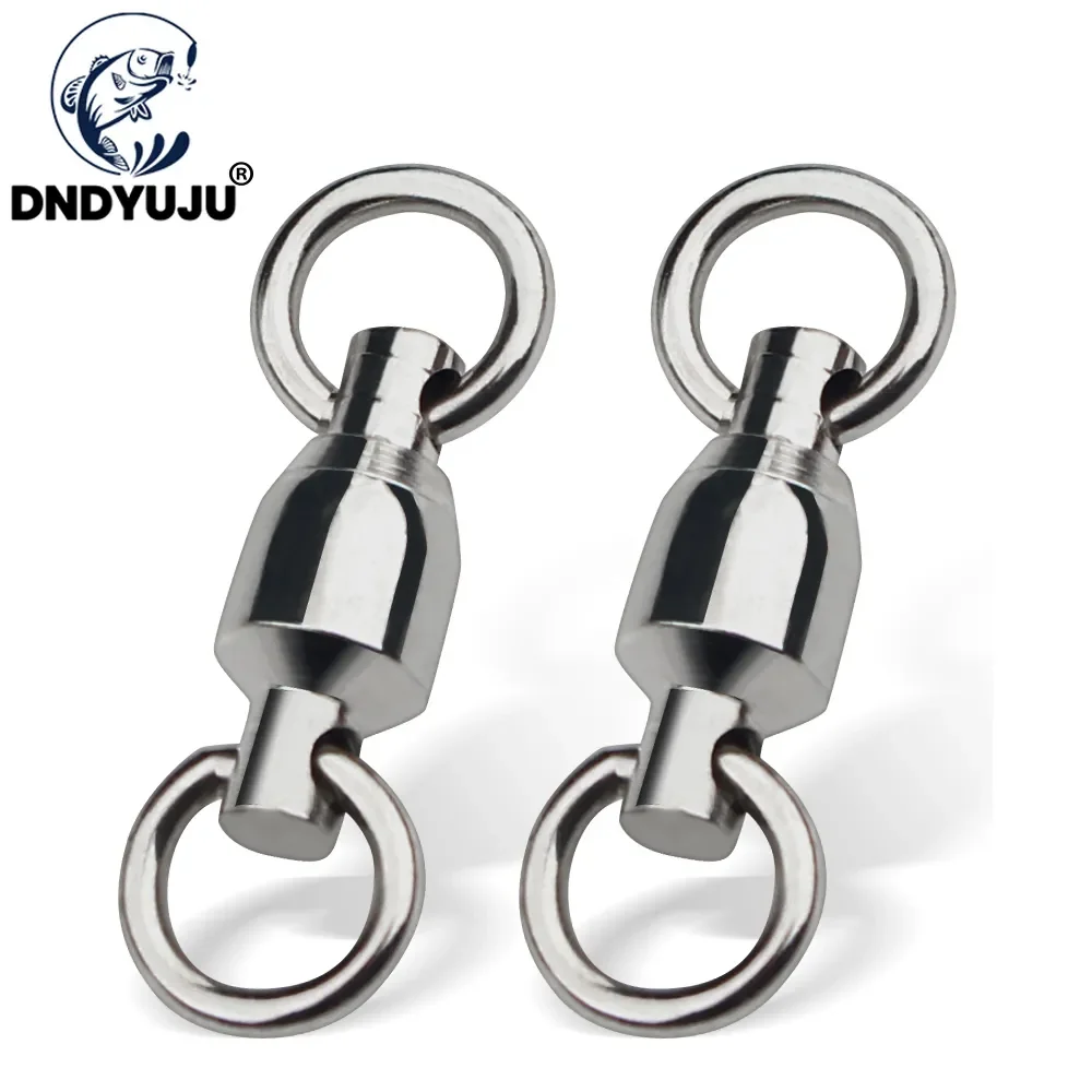 

10/20/50pcs Stainless Steel Fishing Tackle Ball Bearing Swivel With Soild Ring Fishing Accessories Fishhook Accessory