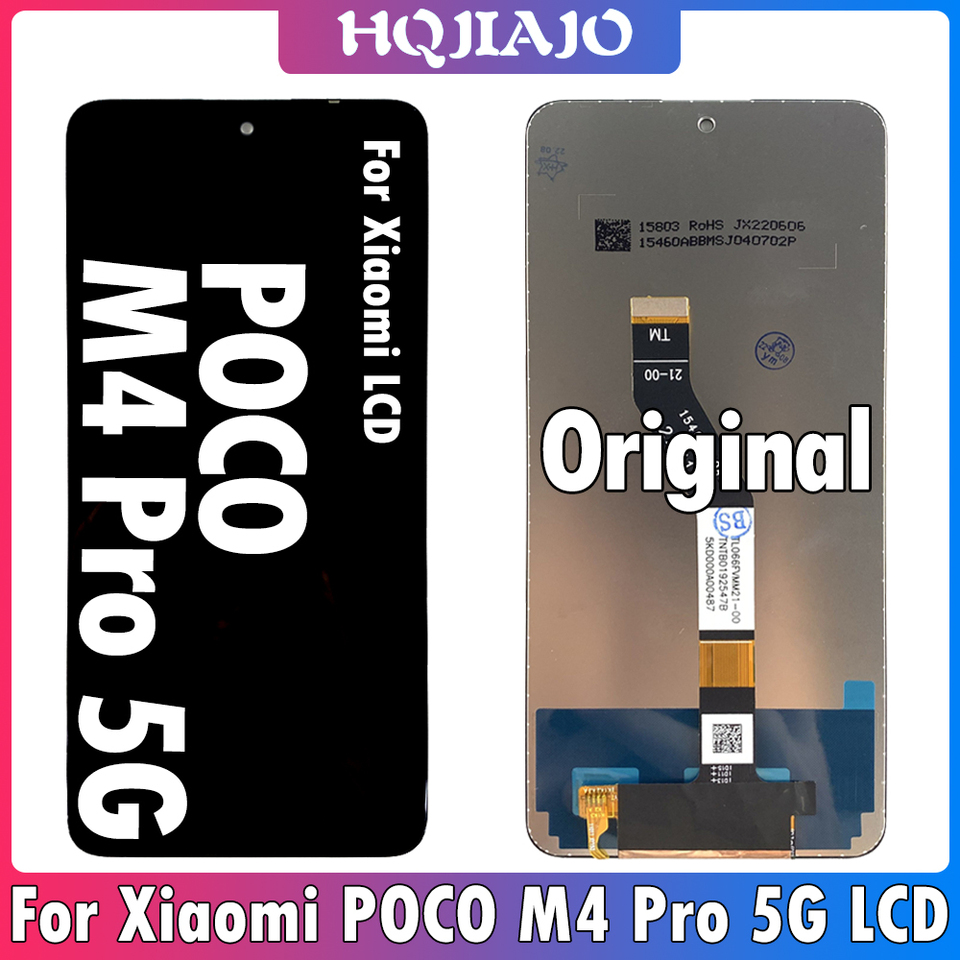 6.6inch Original For Xiaomi Poco M4 Pro 5G LCD 21091116AG Display Touch Screen Digitizer Assembly For POCO M4 Pro 5G LCD Parts