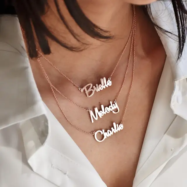 Personalized Double Layered Name 