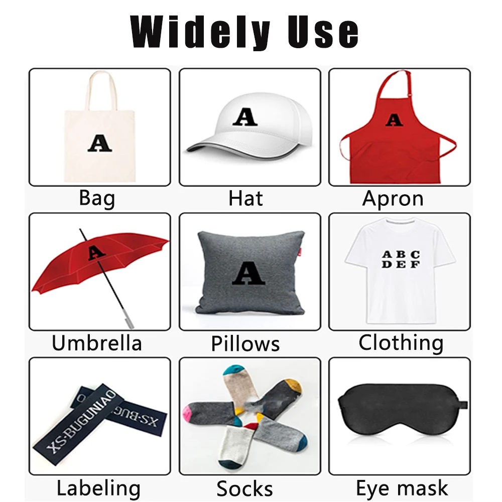 Heat Transfer Vinyl Self Adhesive 26 Letters cut Film DIY Handmade Iron-on HTV T-Shirt Textiles Bag Hats Crafts Home Supplies