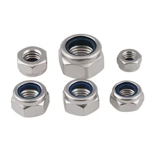 

Fine Thread Hex Nylon Insert Lock Nut M8-M20 304 Stainless Steel DIN985 Fine Pitch Hexagon Self-locking Nylock Locknut