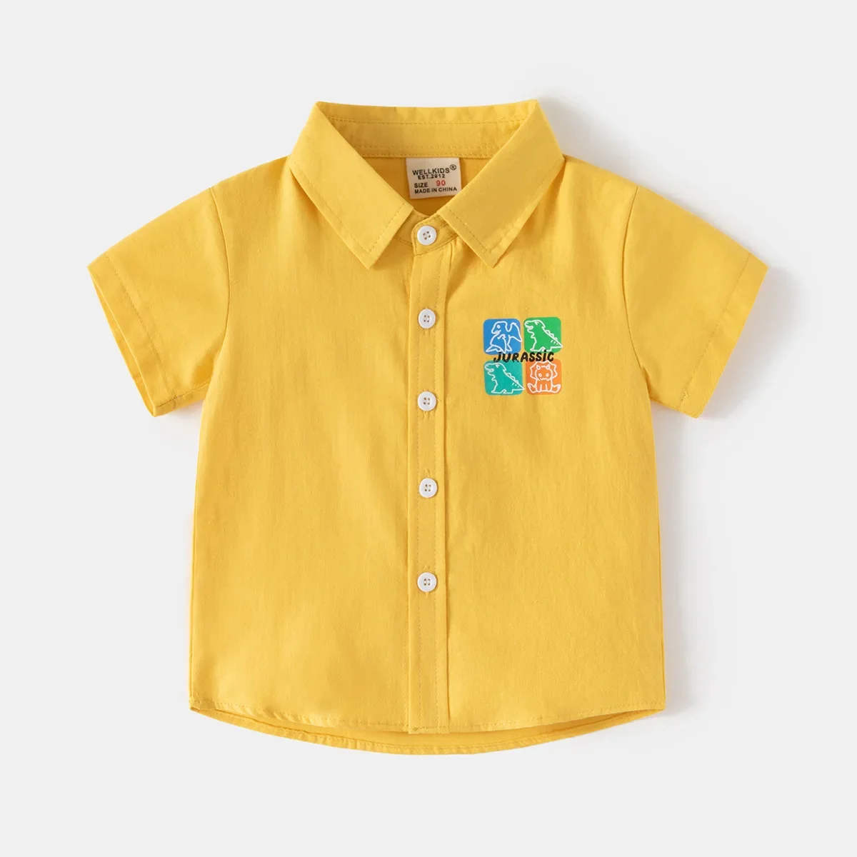 Boys Shirts Boy's Short Sleeve Shirt Children Summer Top Wear Kids Clothes