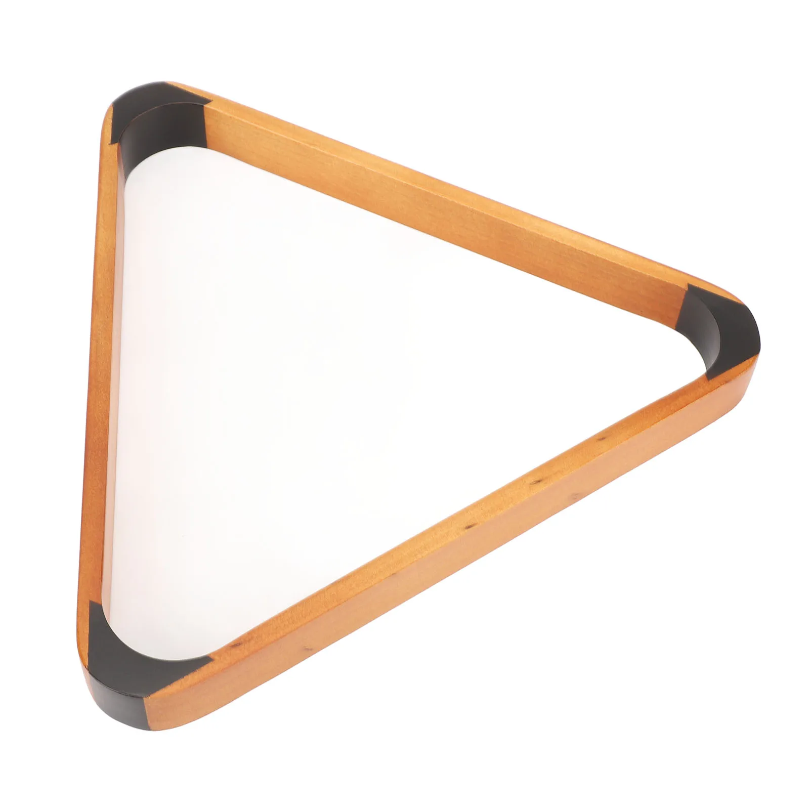 Billiard Ball Triangle Rack Black 57.2MM Pine British Fancy 9 Ball Pool Rack Yellow Pool Triangle