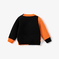 PatPat Baby Boy/Girl Childlike Halloween  Pattern Sweater Soft and Comfortable  Perfect for Outings and Daily Wear 5