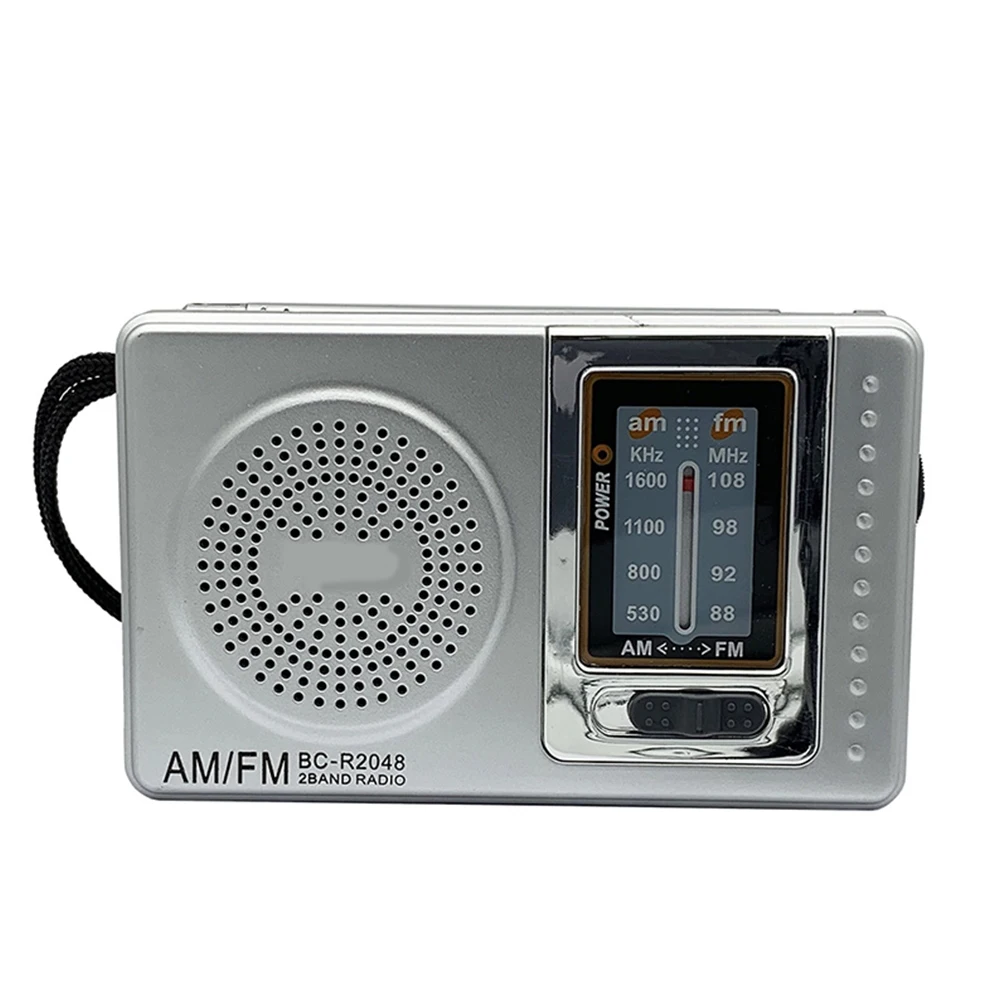 AM/FM 미니 라디오 배터리 작동 휴대용 포켓 라디오 AM FM 트랜지스터 라디오, 연장자용 스피커 포함 텔레스코픽 안테나