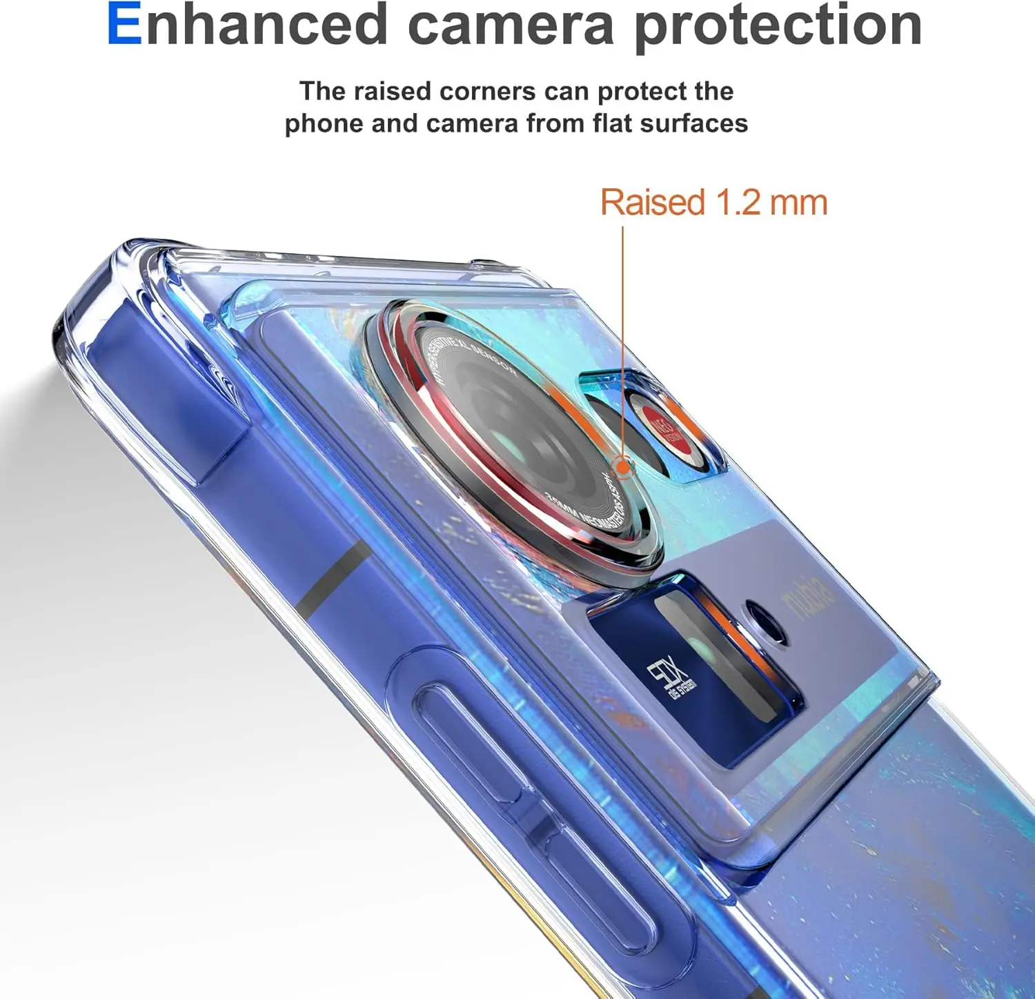 Reinforced Corner Soft TPU Clear Shockproof Magnetic Wireless Charging Case Cover