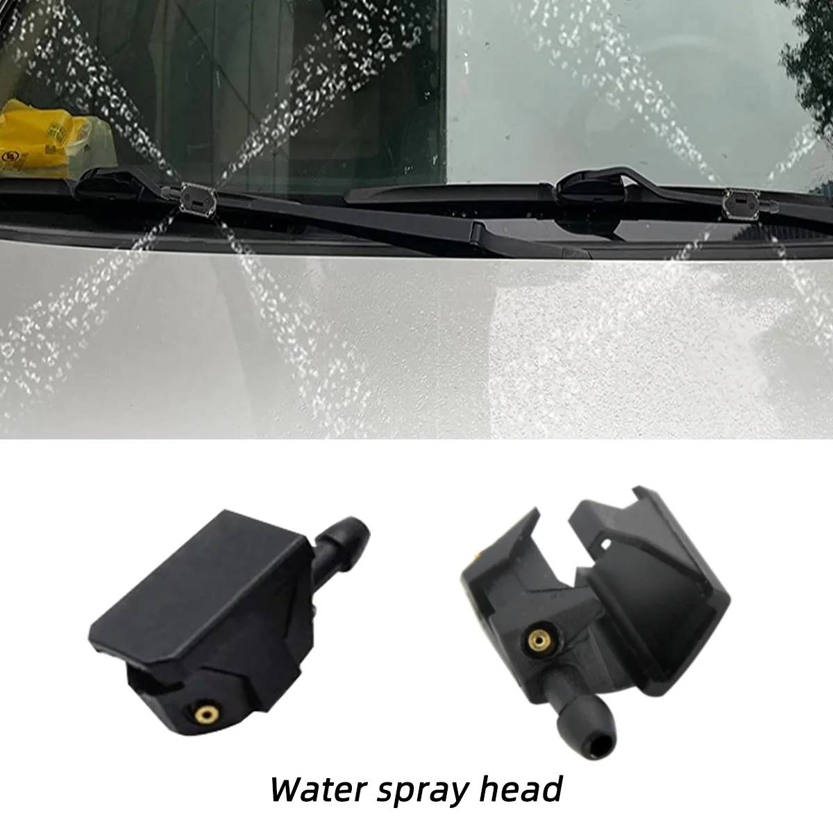 Universal 1/2/3/4mm Car windshield washer hose with connector T Y through, used for front window headlight pump car parts 6