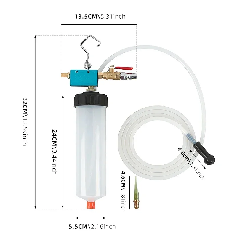 300cc Auto Car Brake Fluid Oil Change Tool Hydraulic Clutch Oil Pump Bleeder Empty Exchange Drained Kit For Car Motorcycle