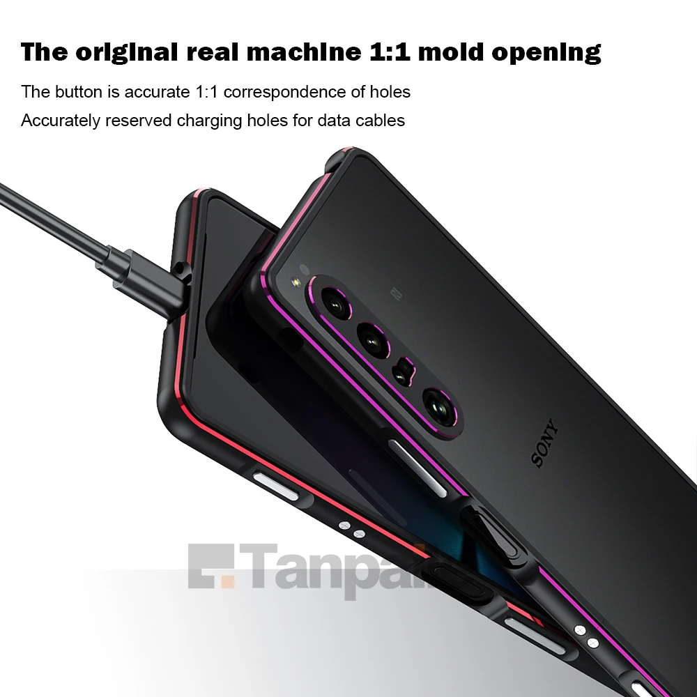 Premium Ultra-Thin Aluminum Protective Case - Sleek Metal Design and Secure Locking Bumper