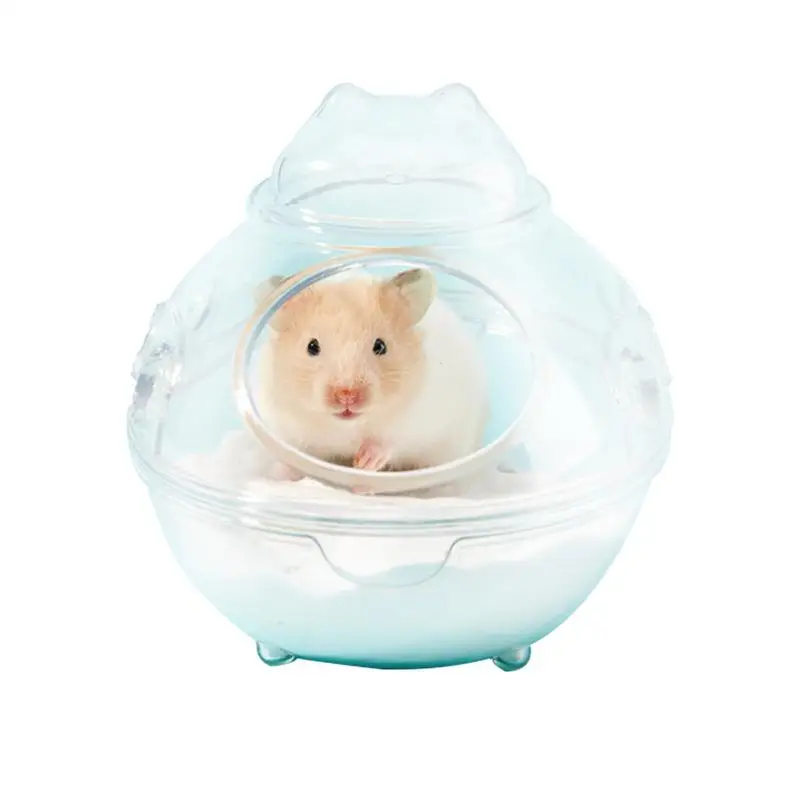 

Sand Bath For Hamsters Anti-Splash Washable Transparent Bath Box Hamster Bathtub For Bathroom Toilet Sand Bath Container