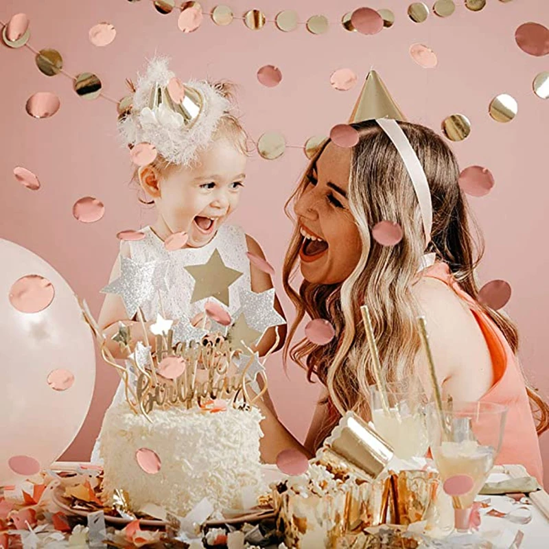Rose gold sequin round confetti Wedding mariage engagement anniversary birthday baby shower balloon party decorations 10g/bag