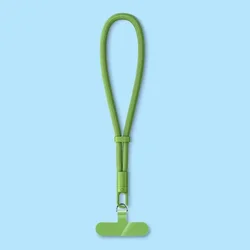 Versatile Crossbody Phone Lanyard with Adjustable Neck Strap and Secure Patch (Green - A)