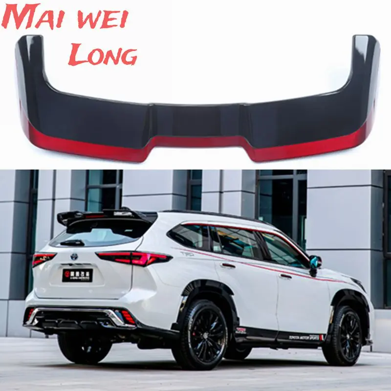 

for Toyota 4th generation Highlander spoiler 2021 2022 2023 Highlander upgrade trunk top wing modified sports spoilers