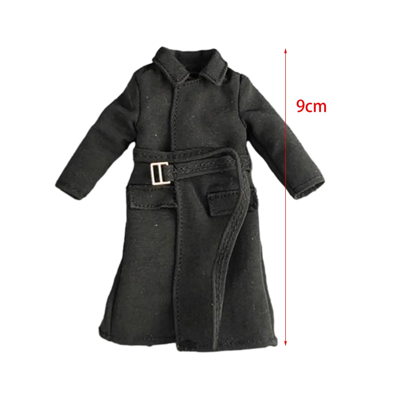 

1/18 Male Figure Long Windbreaker Accessories Miniature Doll Decor Clothes Cosplay Fashionable Doll Jacket 3.75" Soldier Costume