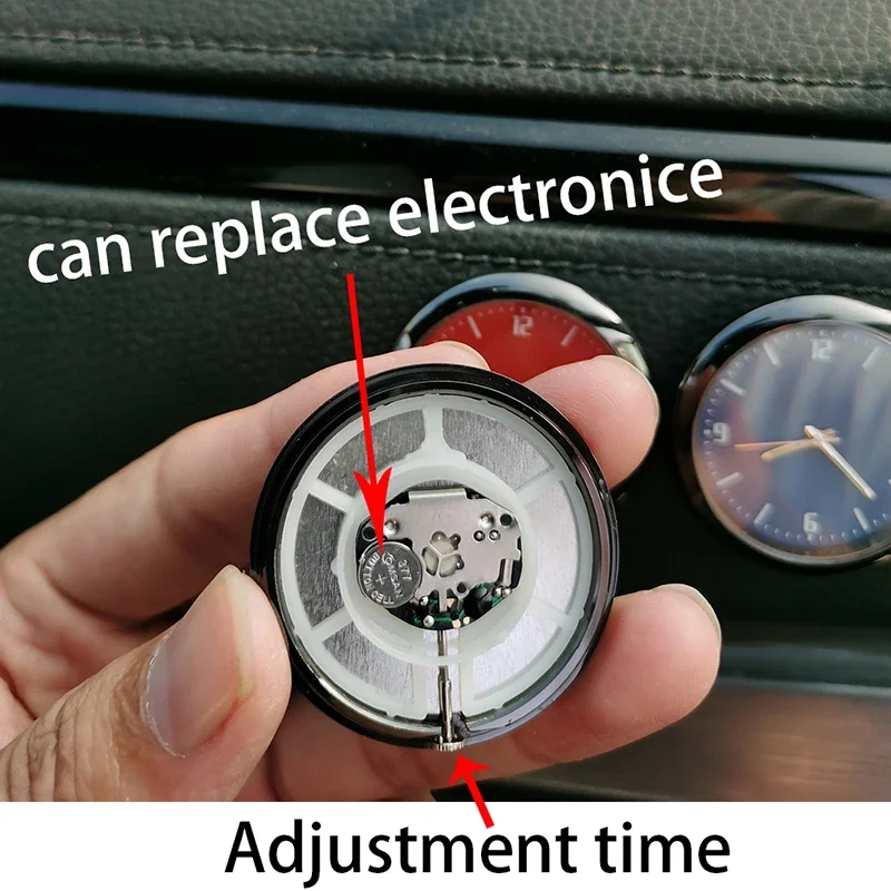 Car Clock Car Quartz Clock Luminous Automobiles Internal Stick-On Digital Watch for Ssangyong Actyon Korando Kyron Musso Grand Rexton XLV