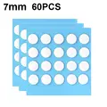 60PCS White 7mm
