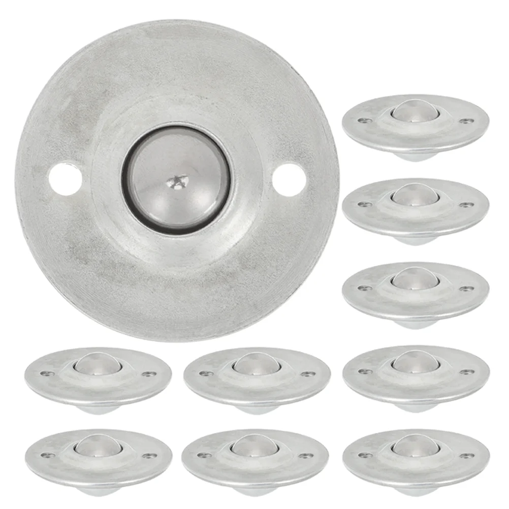 

10 Pcs Flying Saucer Wheel Roller Bearing Ball Transfer Caster Transfers Small Wheels Scroll Units Steel