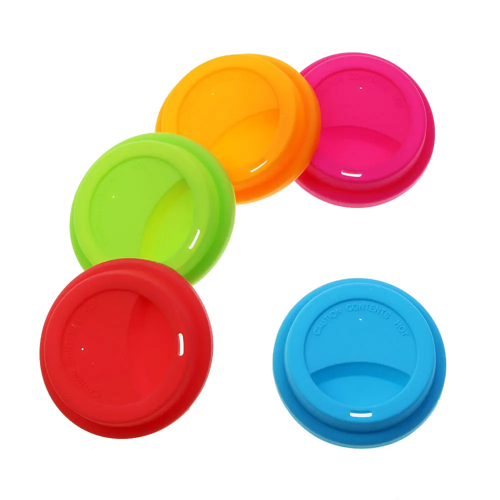 Reutilizável Silicone Cup Cover, Dustproof, Leakproof, Coffee