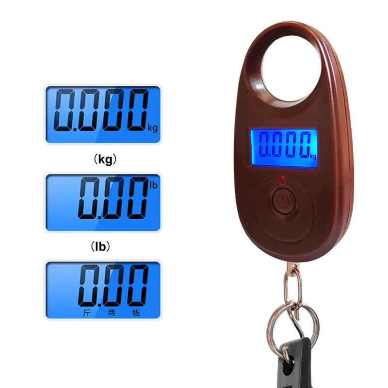 25Kg Digital Electronic Scale With Fish Control Forcep,Luggage Scales 3 Weighing Modes Portable Hanging Scale,Pocket Weight Tool