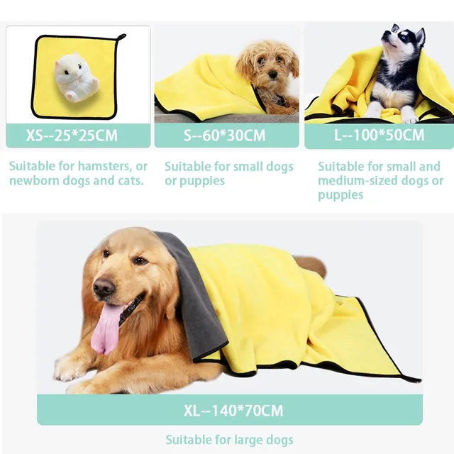 Quick-Dry Pet Bath Towel 5