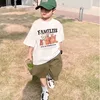 Boys' Summer Short Sleeve T-shirt New Small And Medium Children's Round Neck Top Children's Casual Versatile Half Sleeve Fashion 1