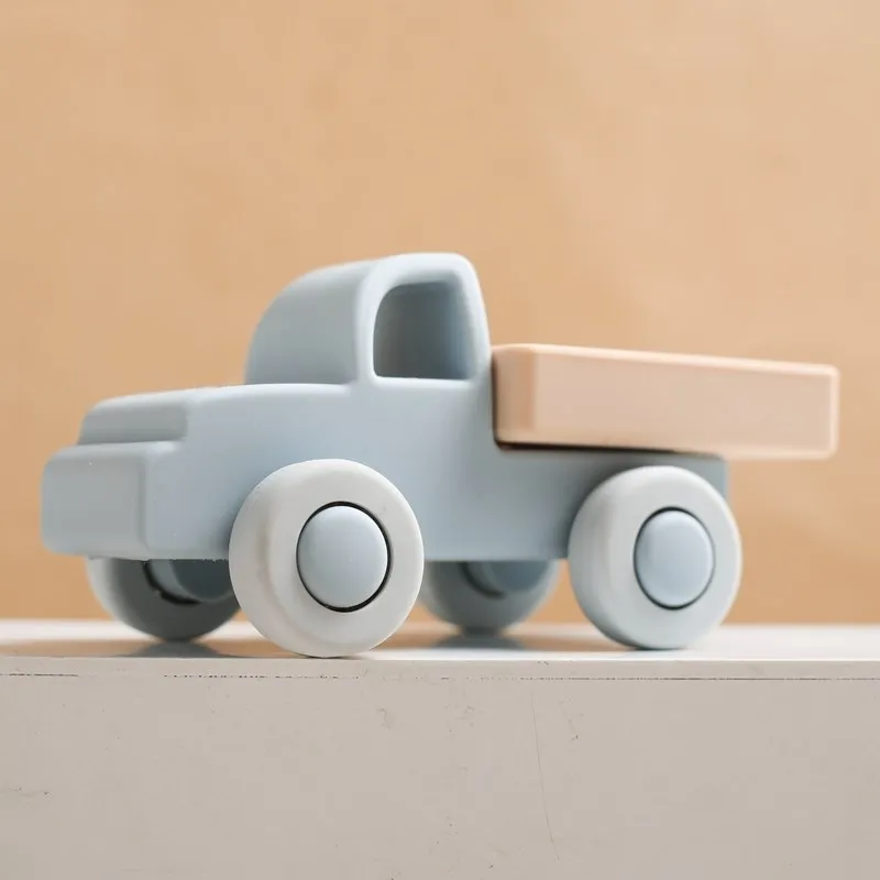 Baby Silicone Car Toys Montessori Educational Toy Blocks Teething Toys Silicone Teething Toys 0 12 Months Newborn