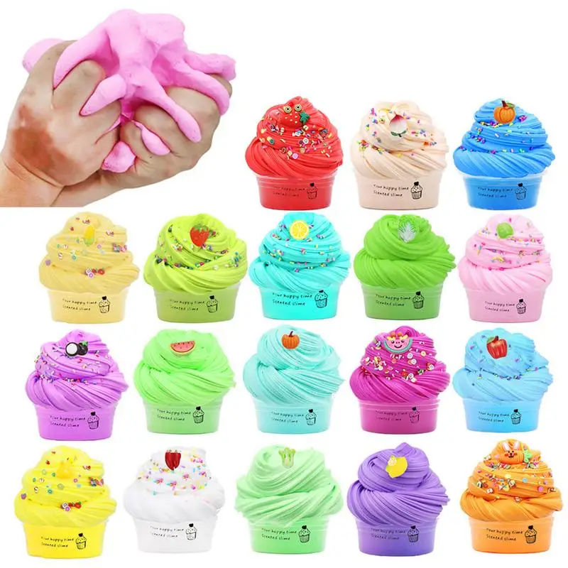 

Fluffy Slimes Set Cloud Slimes Toys Butter Slimes Kit Slimes Supplies Playdough Modeling Clay For Anti-stress Party Favor