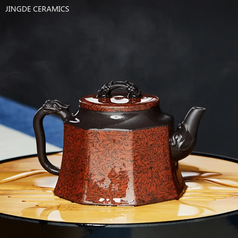 280ml Boutique Yixing Purple Clay Tea Pot Master Handmade Filter Beauty Kettle High Quality Zisha Tea Set Custom Tea Infuser