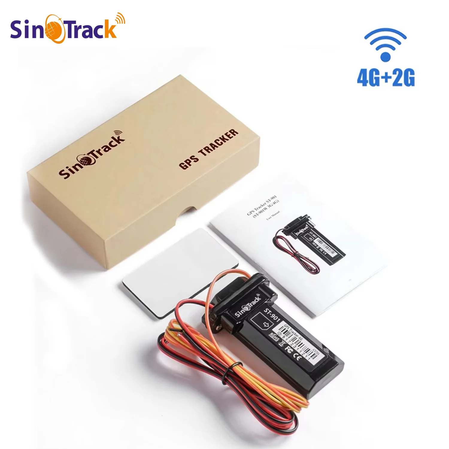 4G + 2G 미니 추적기 ST-901L 온라인 추적 소프트웨어가있는 자동차 차량 gps 장치 오토바이 용 방수 내장 배터리 GPS