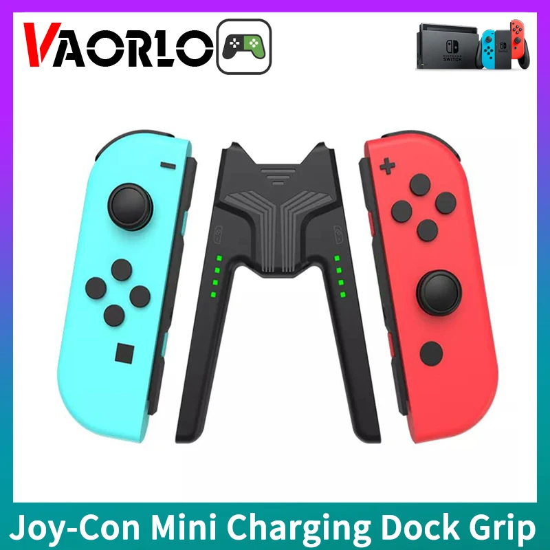 Joy-Con Mini Dock Di Ricarica Con Porta Tipo C Usb C Per Nintendo Switch Joycon Charger Controller Ns Oled Charge