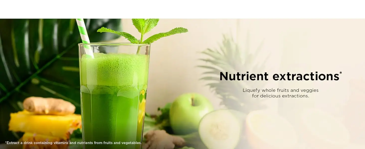 Nutrient extractions Smoothies & shakes Frozen drinks Purees
