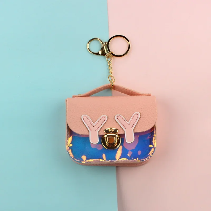 Wallet female new Korean version trendy student small fresh lady cute small wallet clutch bag laser change bag gift