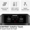Touch Dual Air Fryer, Maximize The Healthiest Meals With Double Basket Capacity, One-Touch Digital Controls 3