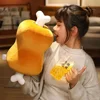 1pcs Cute Anime Monsters Hunter Cosplay Grilled Meats Plush Pillow Doll Toy Bone Cushion Cosplay Prop Decor Boy Girl Gift 2