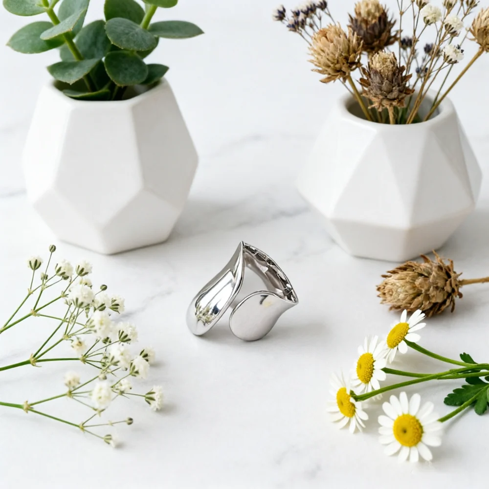 Eleganti Anelli Regolabili in Argento Sterling 925 per Matrimonio e Fidanzamento, Accessorio Splendido per Donne e Ragazze, Ideale per Anniversari